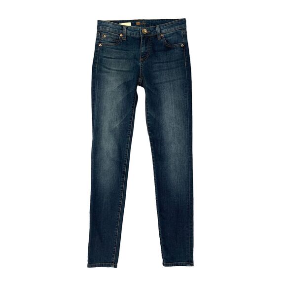 Kut From The Kloth Diana Skinny Jean Women 0 Denim Stretch Cotton Blend Mid Rise - Picture 1 of 11